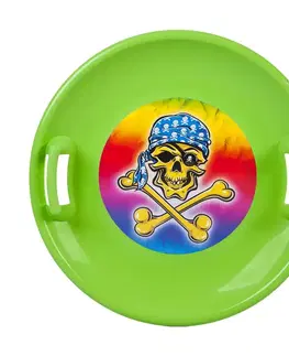 Detské boby a sane Tanier na sneh STT zelená pirate
