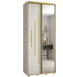 Šatníkové skrine Skriňa 45 Canaris 13 100 biela/gold