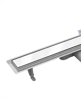 Sprchovacie kúty BESCO - Odtokový žľab VIRGO WHITE - Rozmer A - 60 cm ZLOL60VW