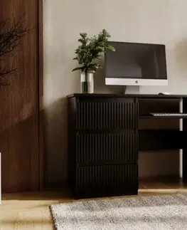 Nábytok ArtMadex Písací stolík FLEXI | čierna
