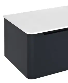 Kúpeľňový nábytok SAPHO - KERALA umývadlová skrinka 80x35x47,5cm, 1x zásuvka, antracitový mat KR080-3434