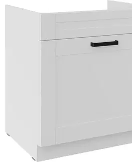 Kuchynské skrinky stojace Kuchynská skrinka Luna biely mat/biely 80ZL 1S BB