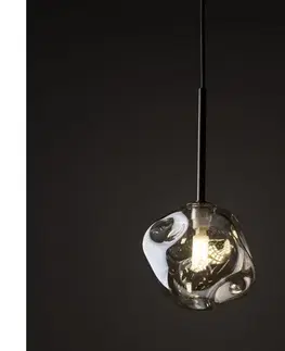 Svietidlá BRILAGI - Luster na lanku VULCANO 1xG9/8W/230V pr. 15 cm bronzová/dymovo-béžová 11621