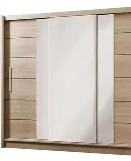Šatníkové skrine Skriňa Lizbona 2 250 cm sonoma