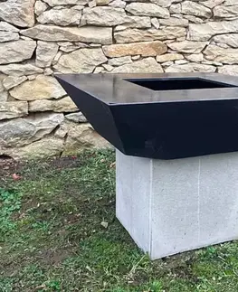 Záhradné grily Grilovacie ohnisko Betonium Rozmer podstavca 400 × 400 × 400 mm