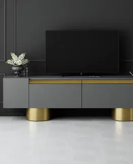 Konferenčné stolíky Televízny stolík Bohom Anthracite and Gold
