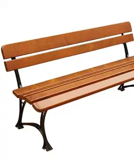 Drevený záhradný nábytok Kráľovská záhradná lavička cyprus