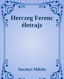 Svetová beletria Herczeg Ferenc - Miklós Surányi