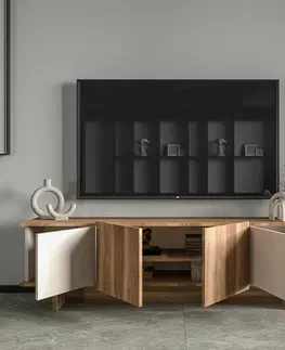 Konferenčné stolíky Televízny stolík Diana Beige and Walnut