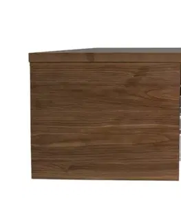 Kúpeľňový nábytok Koupelnová skříňka s krycí deskou Naturel Monza 79x30x45 cm ořech mat MONZA80WN MONZA80WN