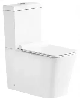 Záchody MEXEN - Cube WC kombi vrátane sedátka soft-close, biele 31014000
