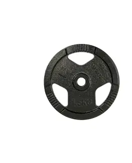 Závažia k činkám Liatinový kotúč inSPORTline Hamerton Black 1,25 kg 30 mm