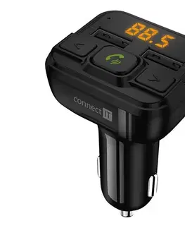 Predlžovacie káble CONNECT IT CCC-8600-BK - FM vysielač do auta s handsfree, čierny CCC-8600-BK