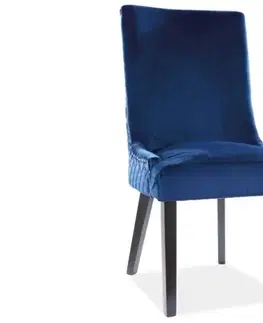 Stoličky Jedálenské kreslo LEON VELVET Signal