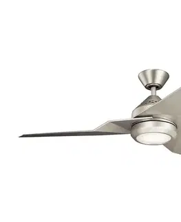 Ventilátory Elstead Kichler KLF-JADE-60-BN - LED Stmievateľný látor JADE 18W/230V strieborná + DO KLF-JADE-60-BN