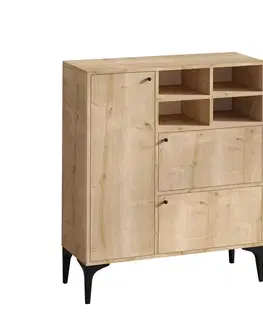 Komody Konzolový stolík Ewa - Sapphire Oak