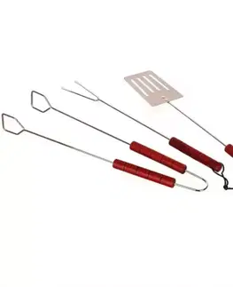 Príslušenstvo ku grilom Súprava na grilovanie, BBQ 3 ks, drevo