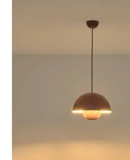 Svietidlá Eurolamp Závesný luster JARDEN na lanku 1xE27/15W/230V hnedý 144-28551