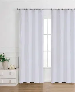 Záclony do obývačky Záclona na páske Anabel silver RP493 140x245 cm