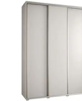 Šatníkové skrine Skriňa 45 Canaris 1 180 biela/silver