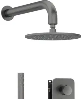 Kúpeľňové batérie DEANTE DEANTE - Silia Concealed BOX, batéria Podomietkový sprchový set, s batériou BOX - so sprchovou hlavicou BXYYDQSM