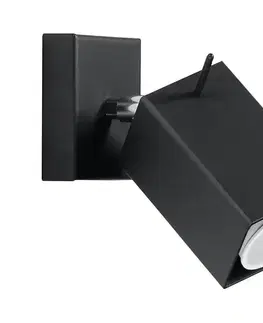 Svietidlá  Nástenné bodové svietidlo MERIDA 1xGU10/40W/230V čierna SL.0099