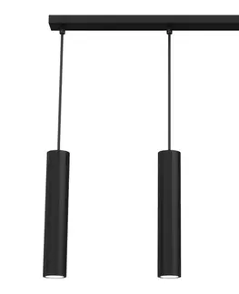 Svietidlá  Luster na lanku RAITO 3xGU10/8W/230V čierna 95