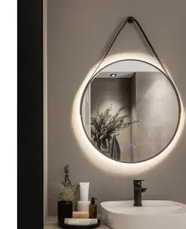Kúpeľňové zrkadlá BRILAGI-LED Kúpeľňové zrkadlo VERESE LED/19W/230V 60 cm čierna IP44 CRI 90 stmievateľné + CCT FG-MIR-0005-60