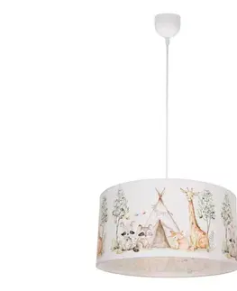 Svietidlá  Detský luster KIDS ROOM 1xE27/60W/230V priemer 40 cm zvieratká H0957