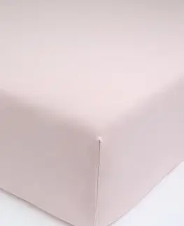 Plachty MKLozkoviny.sk Jersey plachta s elastanom Deluxe 120 × 200 cm – pudrová