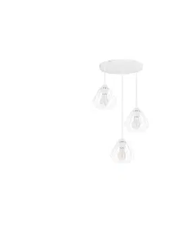 Svietidlá  Luster na lanku CEED 3xE27/60W/230V biela 0758