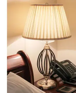 Lampy Elstead AG-TL-AGED-BRASS - Stolová lampa AEGEAN 1xE27/60W/230V bronzová AG-TL-AGED-BRASS