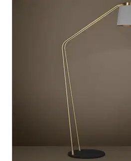 Lampy Eglo 390174 - Stojacia lampa ALMERIMAR 1xE27/40W/230V šedá/zlatá 390174