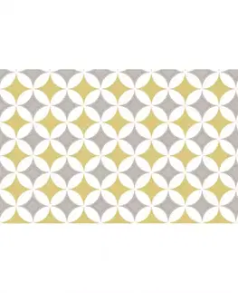 Bytový textil Gumený obrus Amera graugelb 387-0522 140 cm. Tovar na mieru.