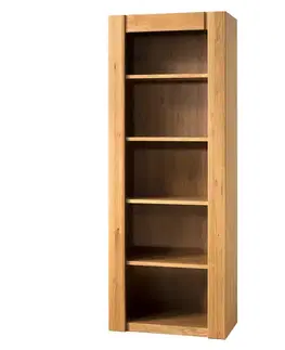 Vitríny a regály do obývačky Regál Velvet 17  Masívny Dub Prírodný Olej