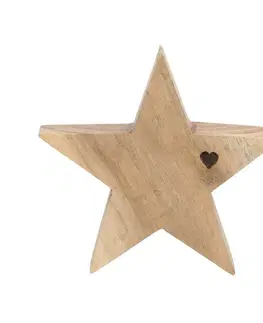 Vianočné dekorácie Dekorace Wooden Star I 15x4x15 cm