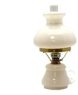 Lampy Floriánova huť Petrolejová lampa TEREZA 34 cm opál 111-0200-1502-15-00-000