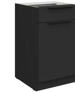 Kuchynské skrinky stojace Kuchynská skrinka Aria-Bl/Bl Anti Fingerprint 50d 1f 1s Bb