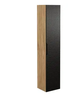 Skrinky do kúpeľne ArtCom Vysoká skrinka do kúpeľne LUXOR Black 80-01-1D