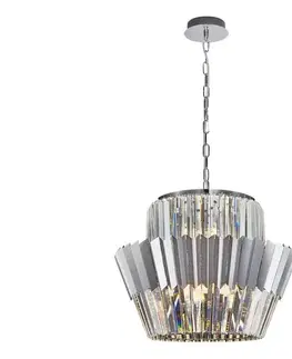 Svietidlá  Luster na reťazi DONNA 12xE14/40W/230V pr. 55 cm matný chróm ML0416