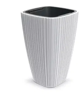 Kvetináče a truhlíky DHOS400-S449 plastový kvetináč 39 cm biela