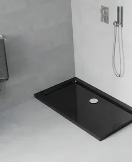 Vane MEXEN - Flat sprchová vanička obdĺžniková slim 140 x 70, čierna 40707014