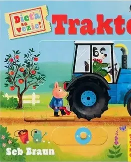 Leporelá, krabičky, puzzle knihy Dieťa sa vezie! Traktor - Ruth Symons