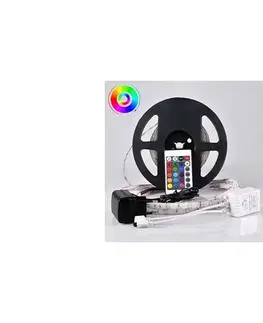 LED osvětlení  LED RGB Stmievateľný vonkajší pásik 5m LED/14W/12V IP65 + DO 314444