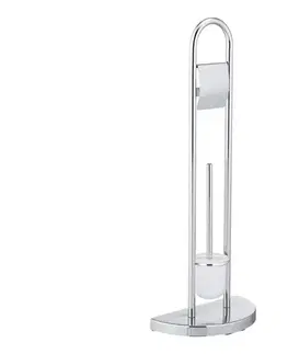 Svietidlá WENKO 16608100 - WC kefa COSENZA 33x84 cm lesklý chróm/satén 16608100