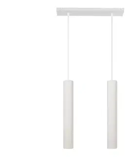Svietidlá  LED Luster na lanku TUBA 2xGU10/4,8W/230V biela W-L 1111/2 WT