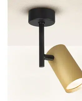 Svietidlá BRILAGI - Bodové svietidlo SELE VERTICAL 1xGU10/30W/230V čierna/zlatá WO-D1-OEM