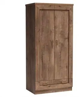 Šatníkové skrine Skriňa Tadeusz t7 90 cm dub lefkas