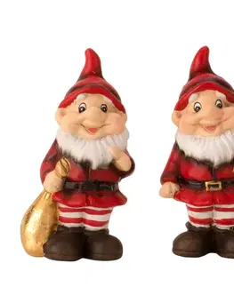 Vianočné dekorácie MAKRO - Mikuláš figúrka 1ks 13cm rôzne druhy