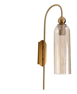 Svietidlá MAXLIGHT W0332 - Nástenná lampa CAMPANILA 1xE27/40W/230V mosadz/béžová W0332